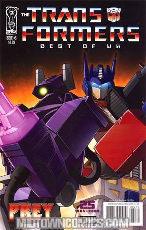 Transformers Best Of UK Prey #3 Regular Andrew Griffith Cover