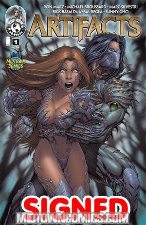 Artifacts #1 Cover P Exclusive Midtown Comics Dale Keown Sexy Variant Cover Signed By Ron Marz