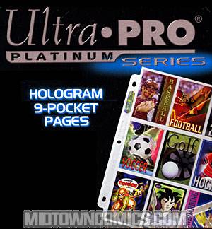Ultra Pro 9 Pocket Pages Platinum Series 100 Pages of Card Sleeves for  Trading Card Binder