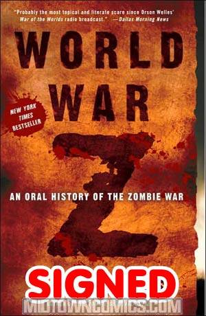 World War Z TP Signed By Max Brooks