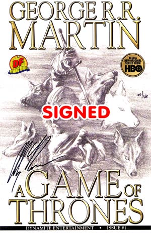 Game Of Thrones #1 Cover G DF Signed By Alex Ross