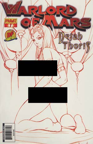 Warlord Of Mars Dejah Thoris #7 DF Exclusive Ale Garza Martian Red Risque Cover