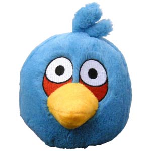 Angry Birds 5-Inch Plush With Sound - Blue Bird