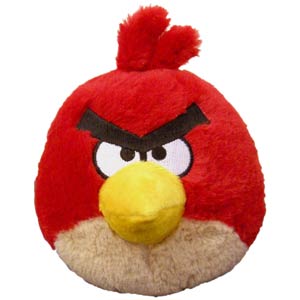 Angry Birds 5-Inch Plush With Sound - Red Bird