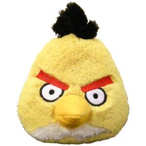 Angry Birds 5-Inch Plush With Sound - Yellow Bird