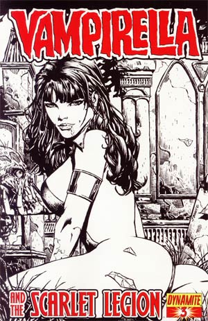 Vampirella And The Scarlet Legion #3 Incentive Johnny Desjardins Sketch Cover