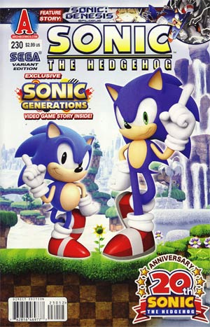 Sonic The Hedgehog Vol 2 #230 Variant Sega Game Art Cover