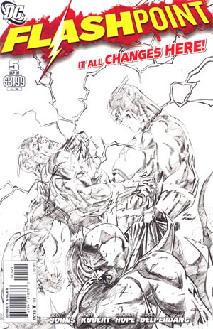 Flashpoint #5 Cover B Incentive Andy Kuber Sketch Cover