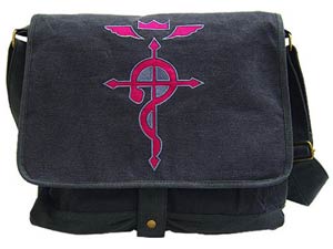 Fullmetal Alchemist Brotherhood Flamel Cross Messenger Bag