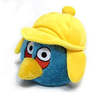 Angry Birds 6-Inch Winter Hat Plush - Blue Bird