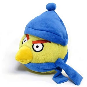 Angry Birds 6-Inch Winter Hat Plush - Yellow Bird