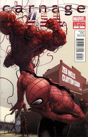 Carnage USA #2 Cover B 2nd Ptg Clayton Crain Variant Cover