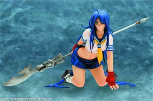 Ikki Tousen Double Destiny Unchou Kanu PVC Figure Wet Uniform Version