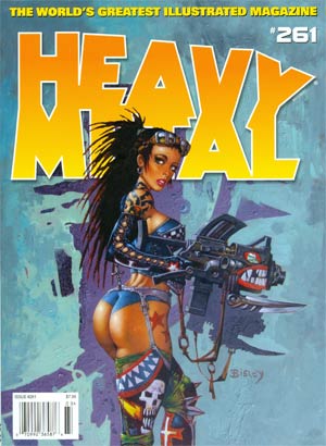 Heavy Metal #261 Feb 2013 Previews Exclusive Edition Gun Cover