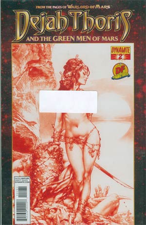 Dejah Thoris And The Green Men Of Mars #2 DF Exclusive Martian Red Risque Cover