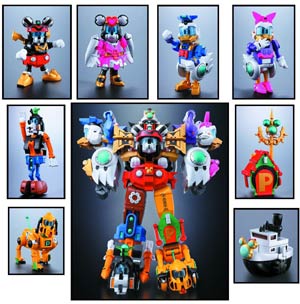 Disney Chogokin Cho Gattai - King Robo Mickey & Friends Action Figure