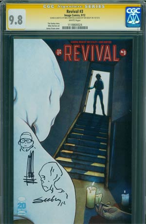 Revival #3 Cover C 1st Ptg Signed And Sketched By Tim Seeley CGC 9.8