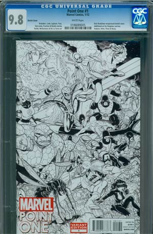 Point One #1 Incentive Nick Bradshaw Sketch Cover CGC 9.8