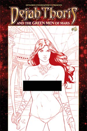 Dejah Thoris And The Green Men Of Mars #9 Cover E High-End Carlos Rafael Risque Red Ultra-Limited Cover (ONLY 25 COPIES IN EXISTENCE!)