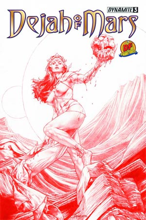 Dejah Of Mars #3 Cover E DF Exclusive Martian Red Risque Cover