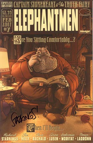 Elephantmen #7 Cover C Signed By Richard Starkings