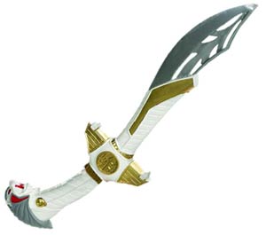 Bandai Power Rangers Legacy 2024 White Ranger Saba Sword - BA97165 Pre Owned