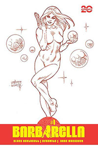 Barbarella Vol 3 #1 Cover T Incentive Joseph Michael Linsner Red Line Art Cover