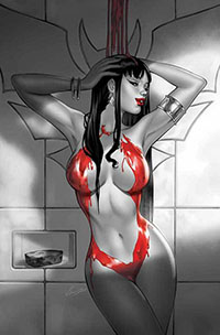 Vampirella Vol 8 #672 Cover N Incentive Elias Chatzoudis Black White & Red Virgin Cover