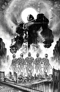 Power Rangers Prime #3 Cover F Incentive Danny Earls Black & White Virgin Cover