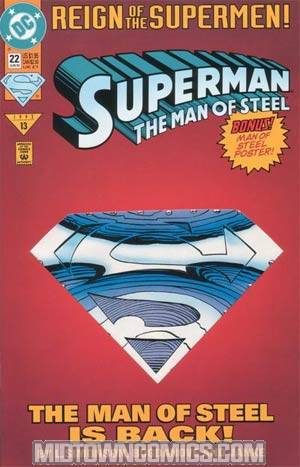 Superman The Man Of Steel #22 Cover A Collectors Edition With Poster RECOMMENDED_FOR_YOU