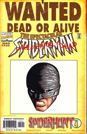 Spectacular Spider-Man #255 Cover B Wanted Poster Variant