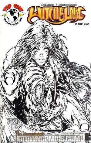 Witchblade #103 Cover C Incentive Michael Turner Black & White Cover