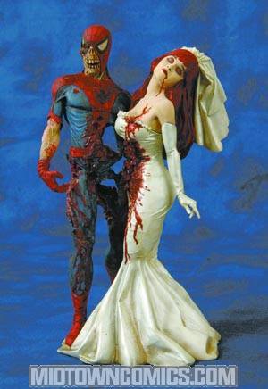 Marvel Milestones Zombie Spider-Man & Mary Jane Statue - Midtown Comics