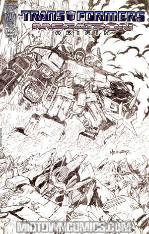 Transformers Megatron Origin #4 Incentive Alex Milne Sketch Cover