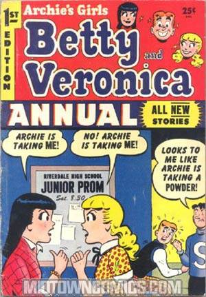 Archies Girls Betty And Veronica Annual #1