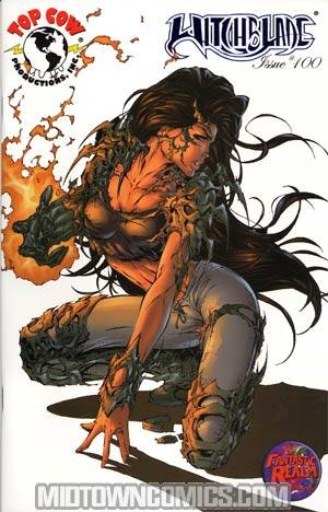 Witchblade #100 Cover F Fantastic Realm Exclusive Blue Foil Michael Turner Variant Cover