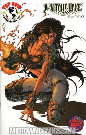 Witchblade #100 Cover G Fantastic Realm Exclusive Gold Foil Michael Turner Variant Cover