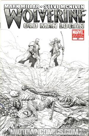 Wolverine Vol 3 #67 Cover B Incentive Steve McNiven Sketch Cover