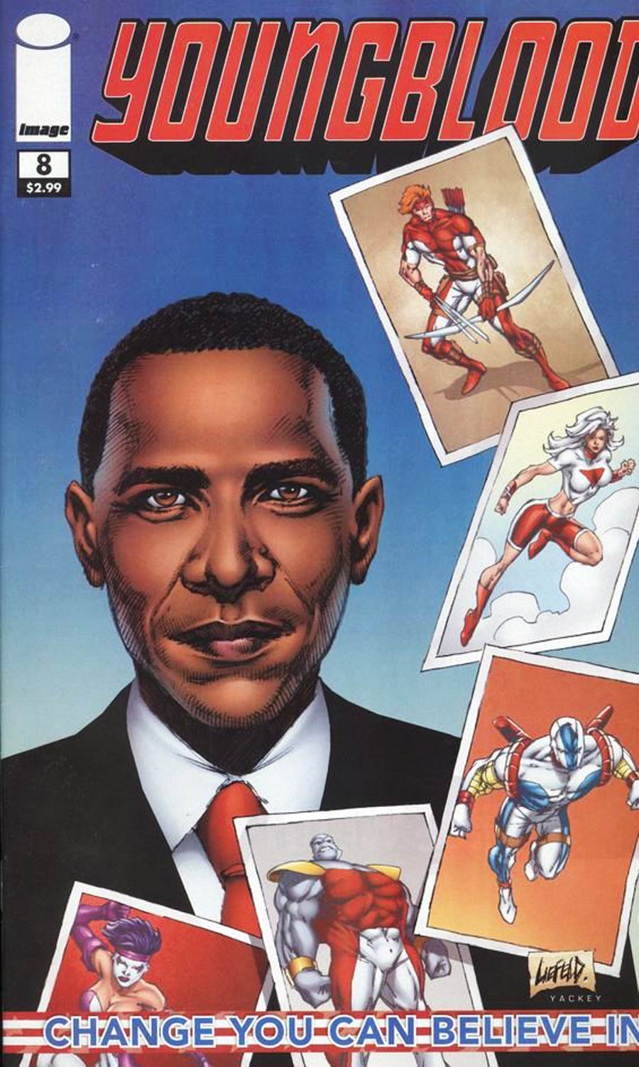 Youngblood Vol 4 #8 Cover B Barack Obama Cover