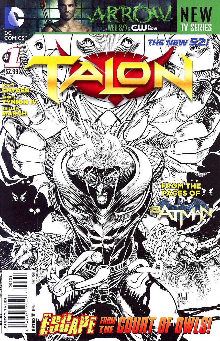 Talon #1 Cover C Incentive Guillem March Sketch Cover