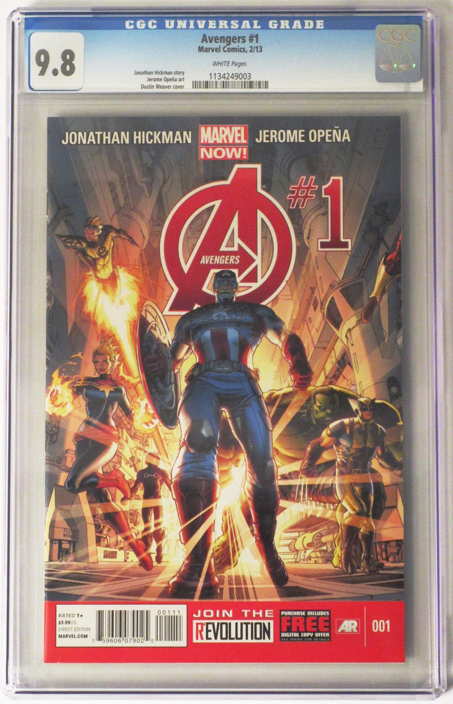 Avengers Vol 5 #1 Cover J DF Exclusive CGC 9.8