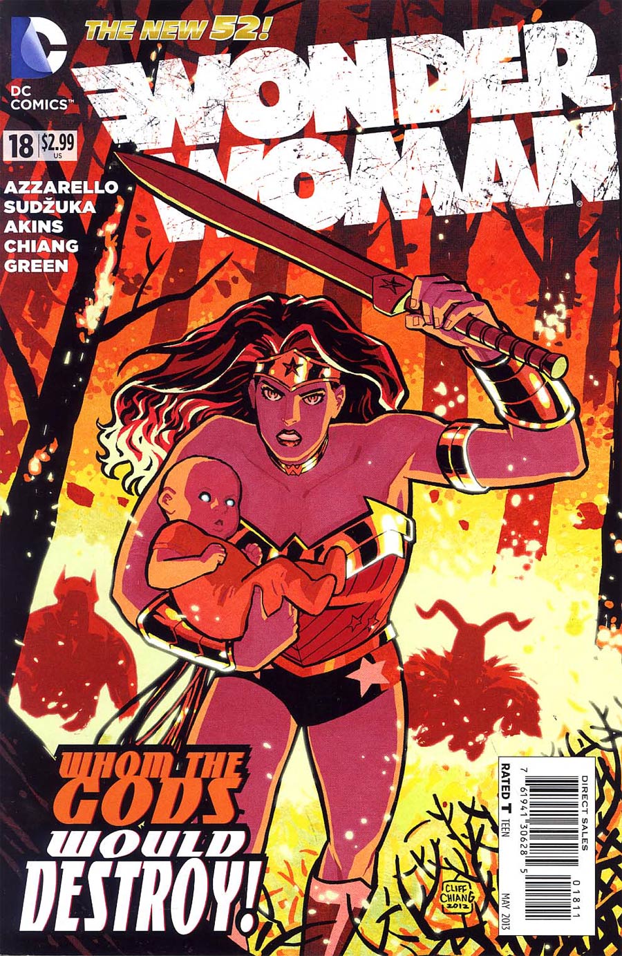 Wonder Woman Vol 4 #18 Cover A Regular Cliff Chiang Cover