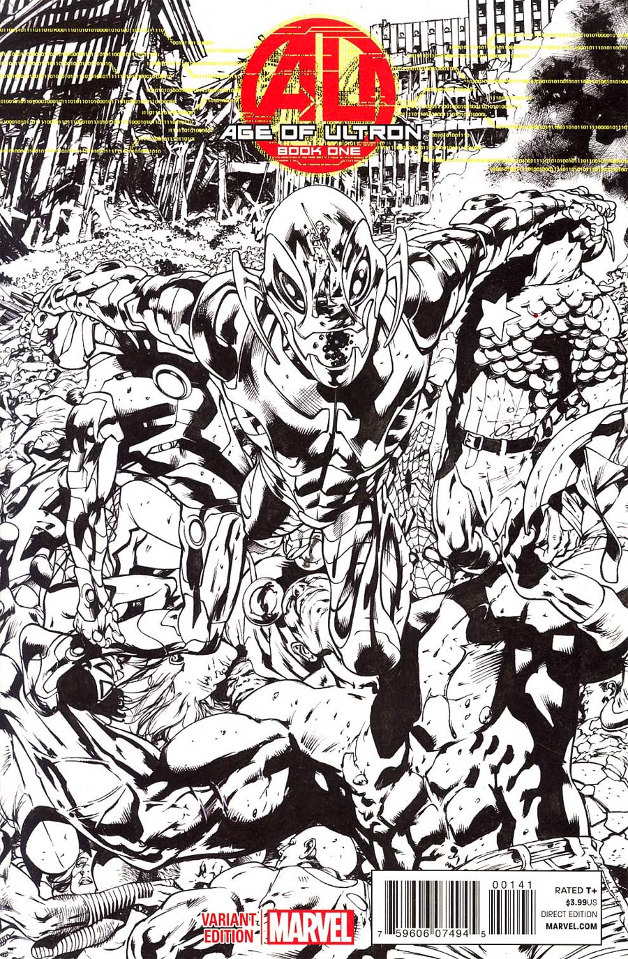 Age Of Ultron #1 Cover F Incentive Bryan Hitch Sketch Cover