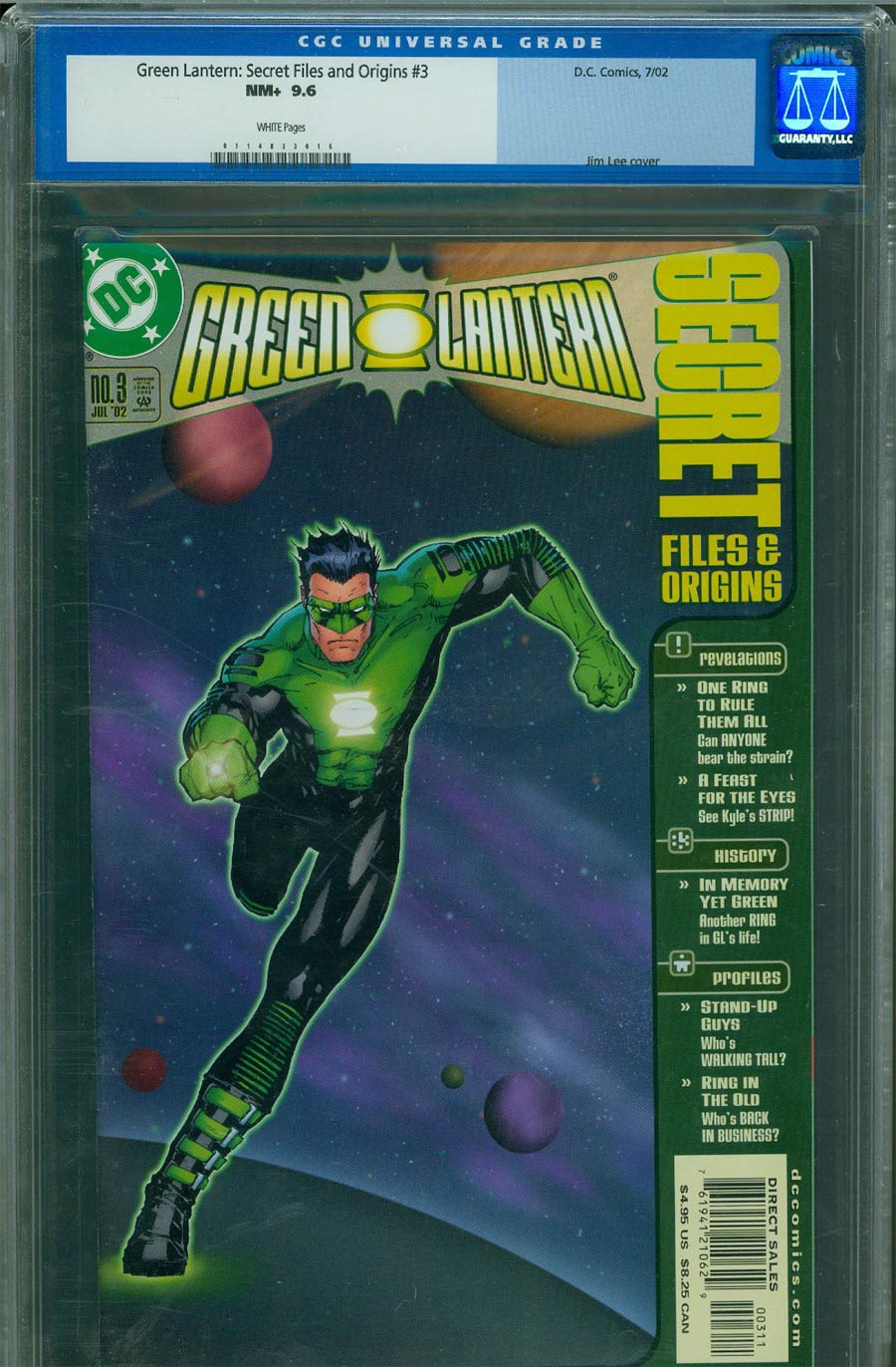 Green Lantern Secret Files #3 CGC 9.6