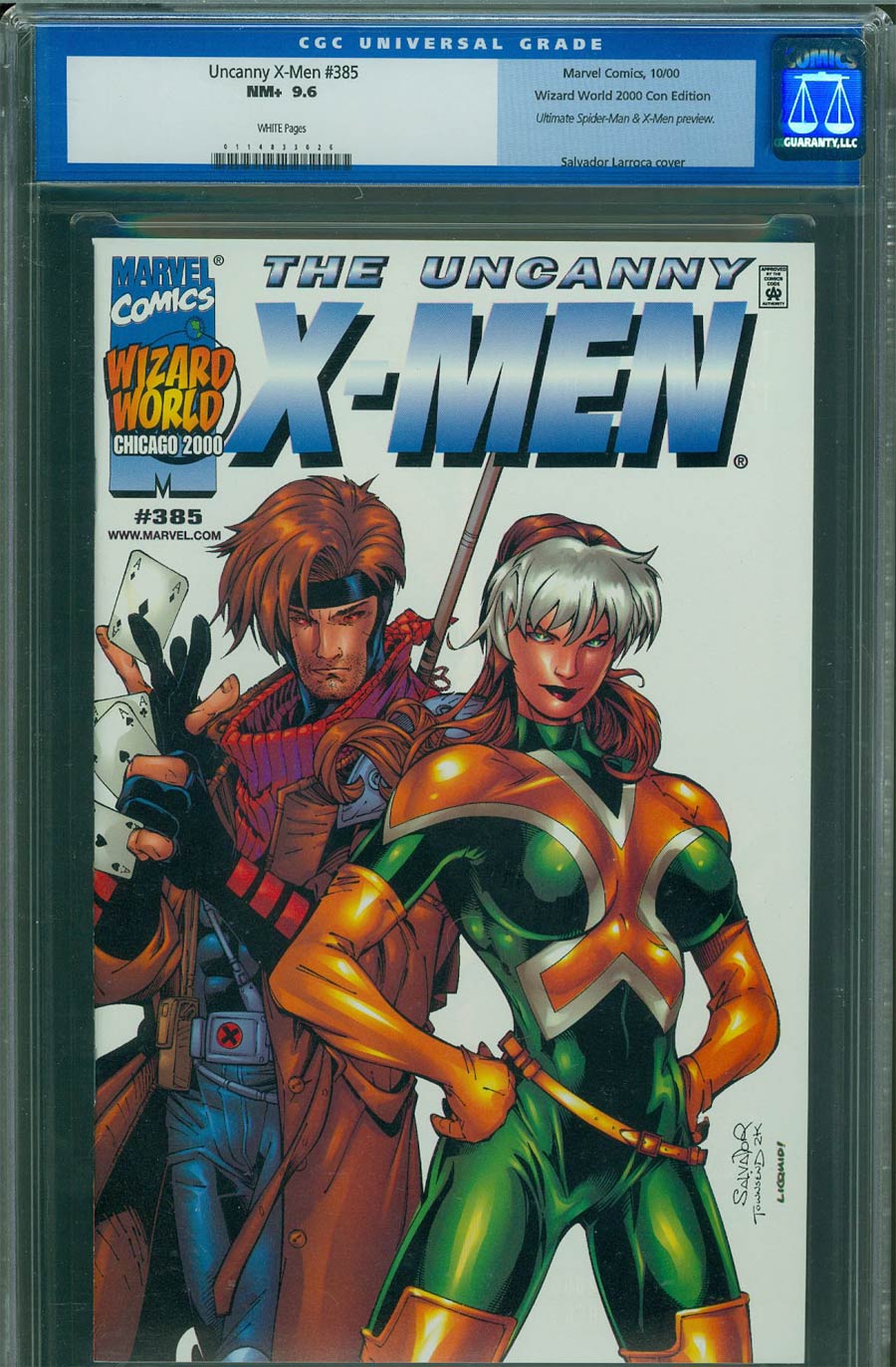 Uncanny X-Men #385 Cover C Wizard World Chicago 2000 Variant Cover CGC 9.6