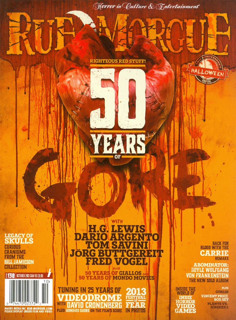 Rue Morgue Magazine #138 Oct 2013