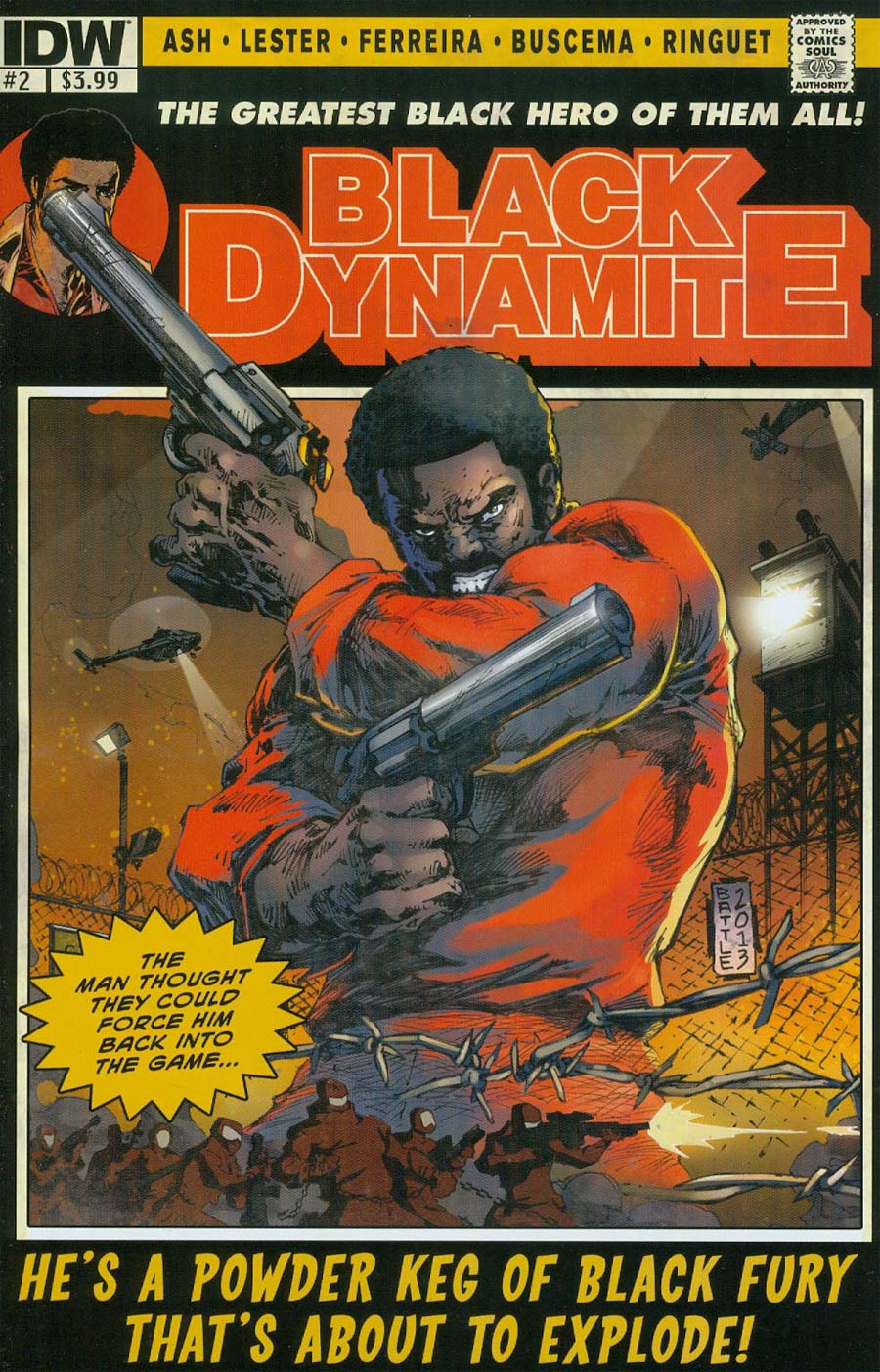 Black Dynamite #2 Cover A Regular Dave Wilkins Cover