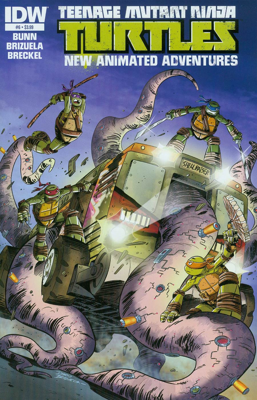 Teenage Mutant Ninja Turtles New Animated Adventures #6 Cover A Regular Dario Brizuela Cover