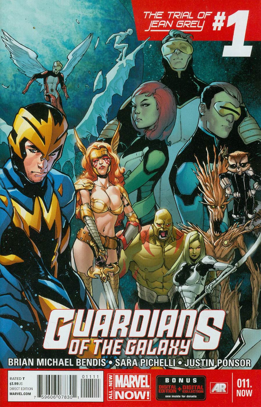 Guardians Of The Galaxy Vol 3 #11.NOW Cover A 1st Ptg Regular Sara Pichelli Cover (Trial Of Jean Grey Part 2)