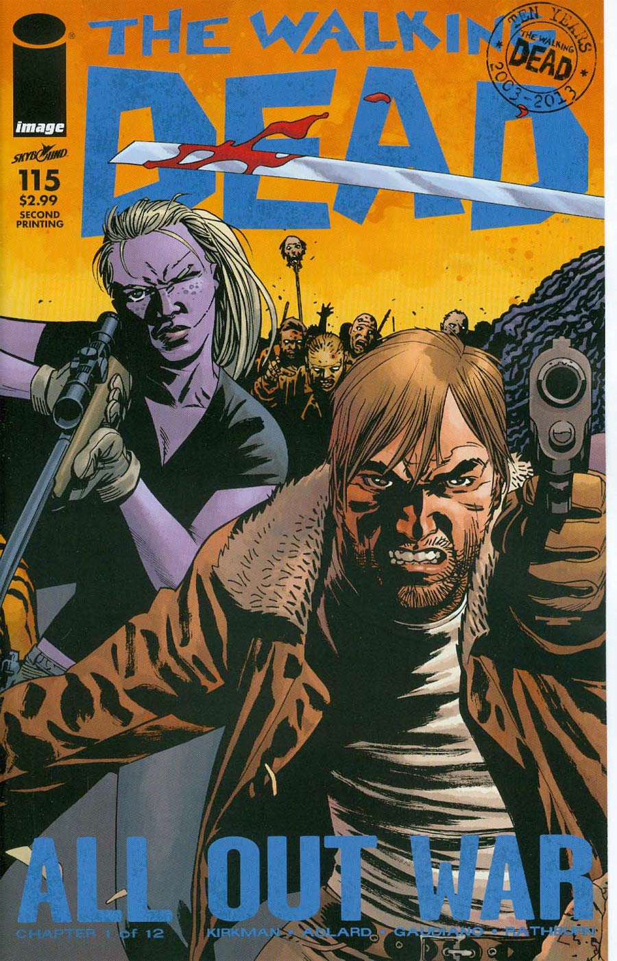 Walking Dead #115 Cover P 2nd Ptg